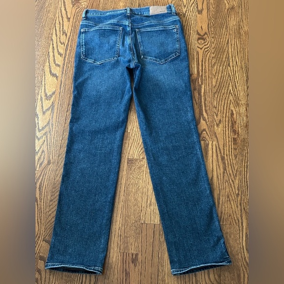 Madewell Mid-Rise Stovepipe Straight Leg Jeans Blue Denim Size 28 - Picture 3 of 6